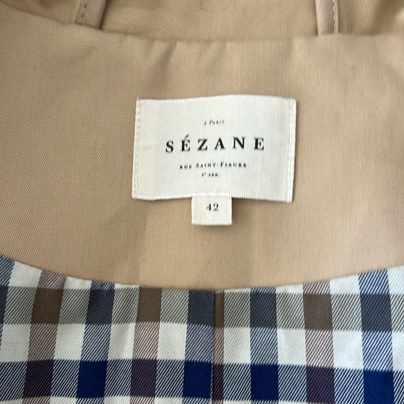 Sezane Women’s Hugo Parka Size 10 (42) Sand - Picture 4 of 10